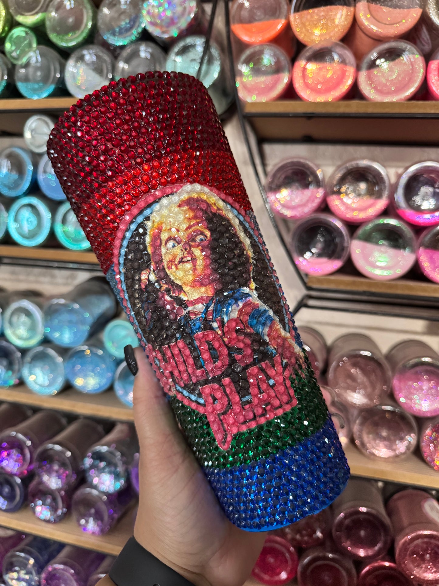 Chucky Blinged Tumbler