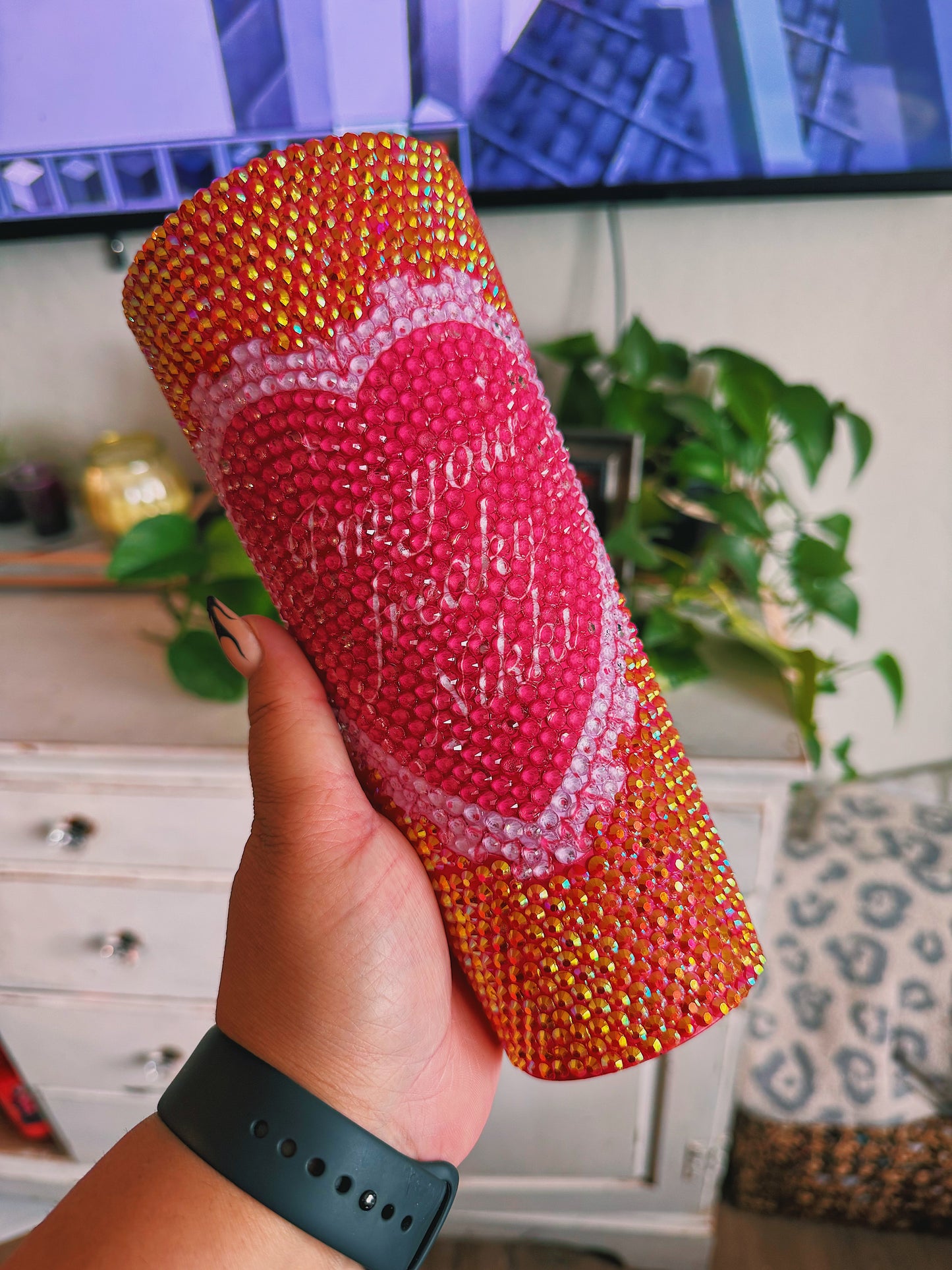 Freaky Nikki Blinged Tumbler