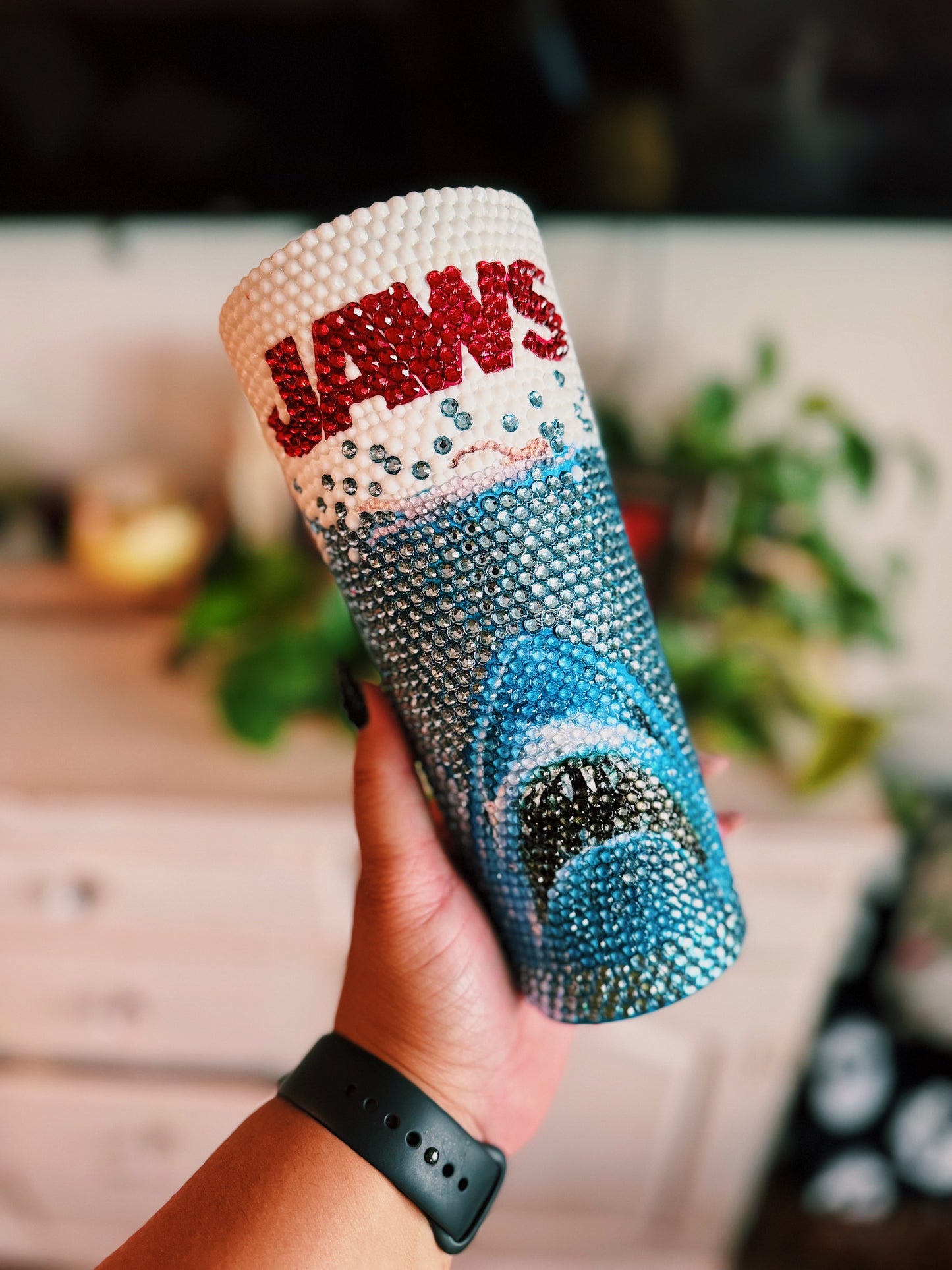 Jaws Blinged Tumbler