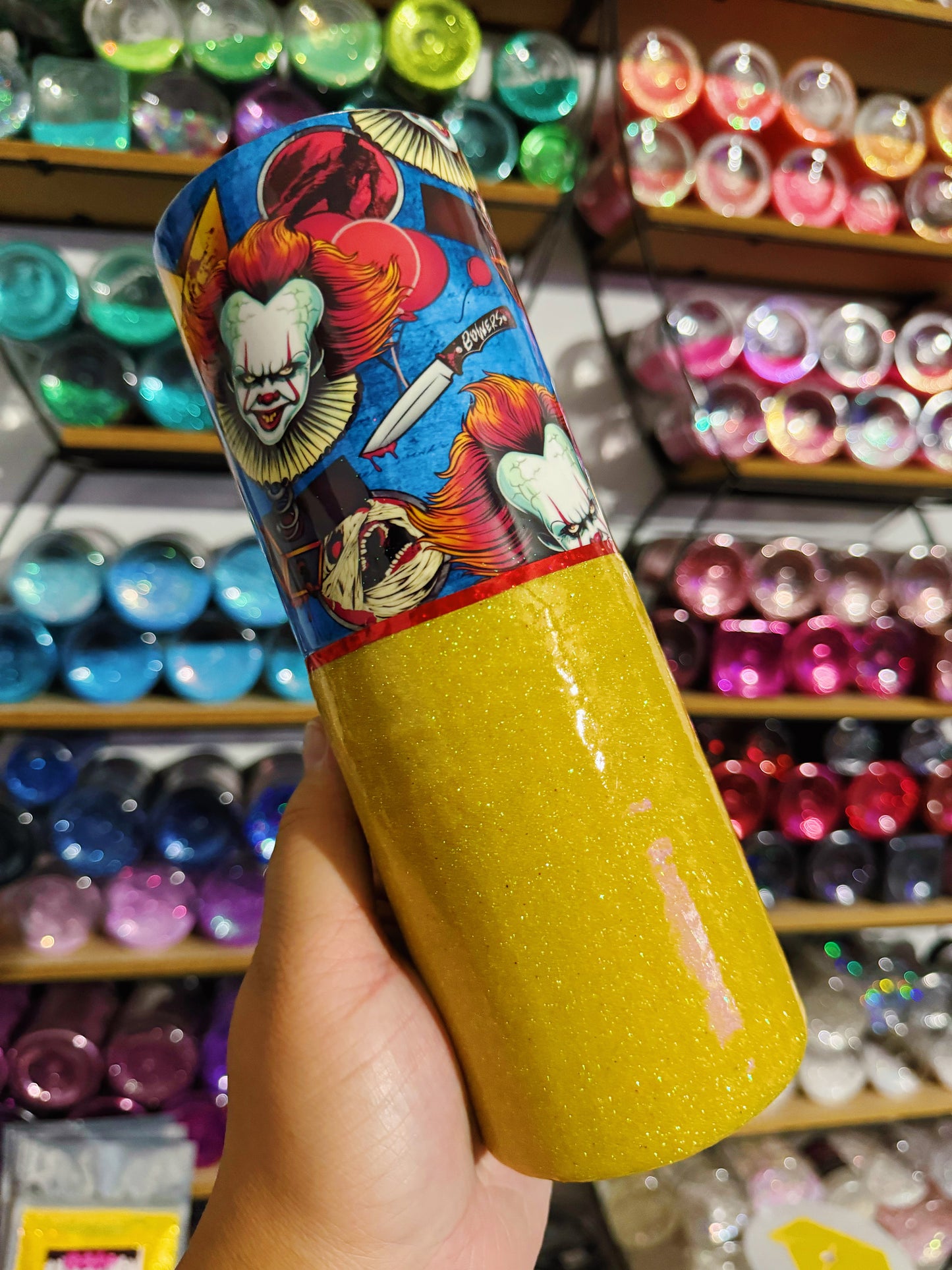 Pennywise Glitter Tumbler