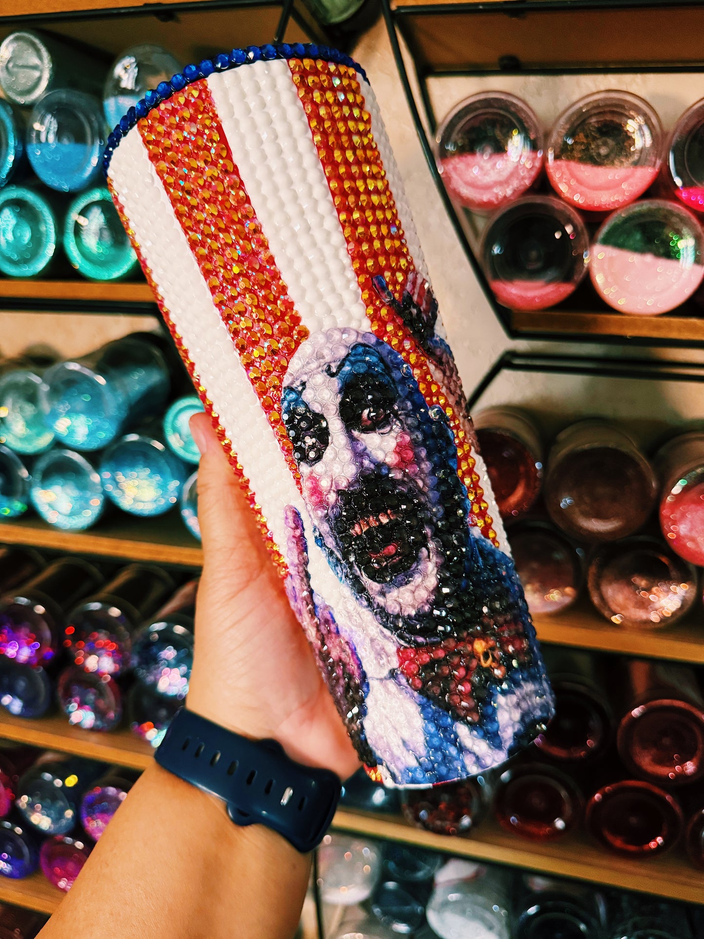 Capt Spaulding Blinged Tumbler