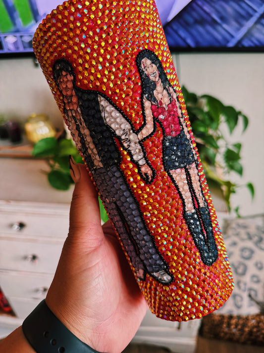 Freaky Nikki Blinged Tumbler