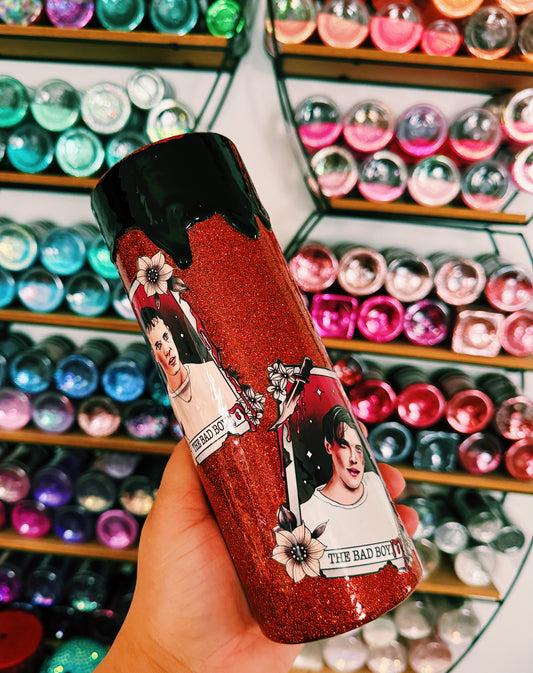 Bad Boys Glittered Tumbler