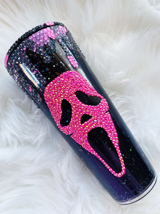 Blinged Pink Ghostface Snowglobe