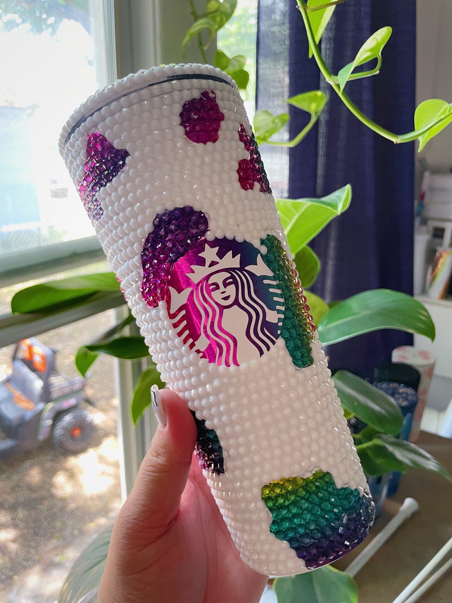 Blinged Cow Tumbler-COLOR OPTIONS AVAILABLE